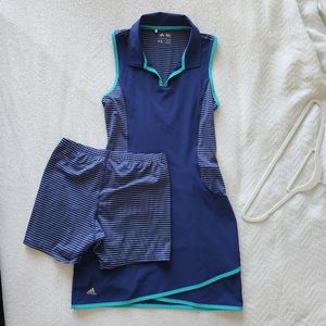 Women's, XS, Adidas Golf/Tennis Dress, Navy Blue and Teal